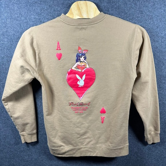 Playboy Anime Men's Large Ace of Hearts Graphic Sweatshirt - Picture 1 of 7